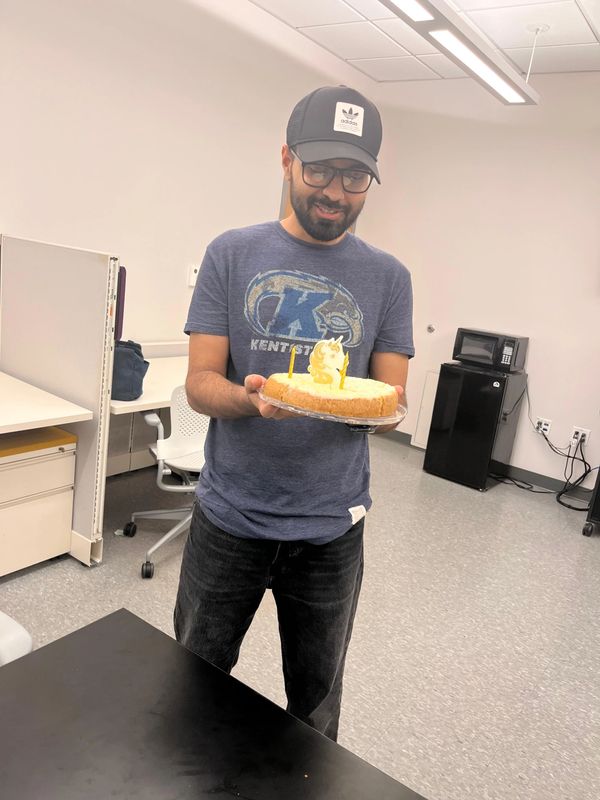 A celebration in the lab